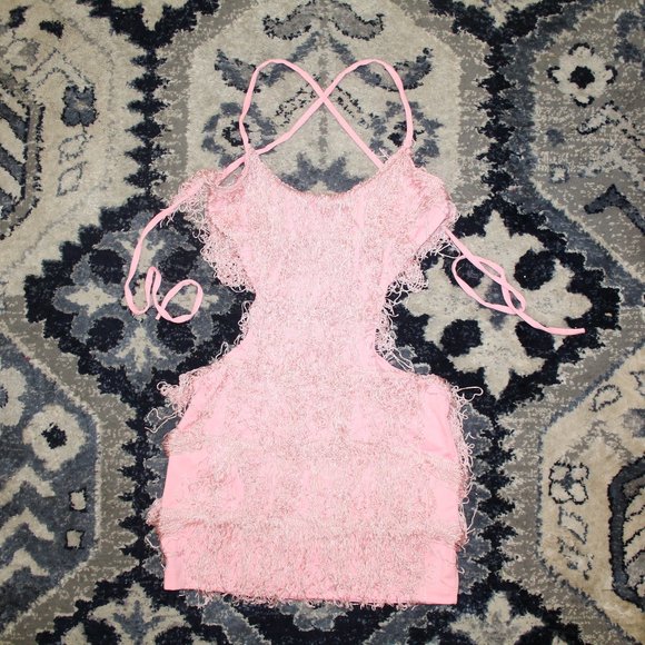 backless fringe dress - Picture 1 of 4